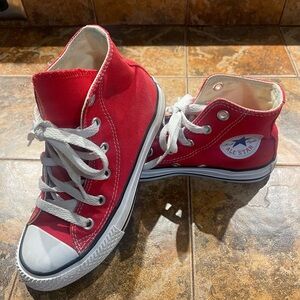 Converse Kids Red High-Top Sneakers